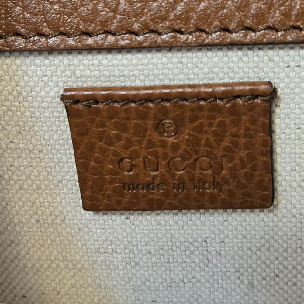 GUCCI Dionysus GG Denim Shoulder Bag Blue Brown Shoulder Chain - Picture 13 of 16